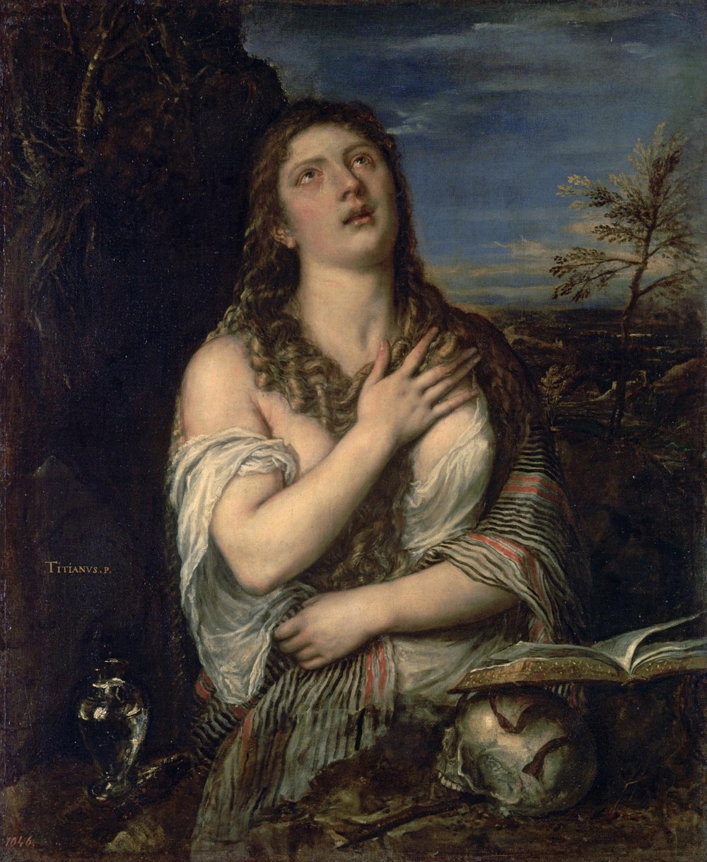 Кающаяся Мария Магдалина, Тициан, около 1565, Государственный Эрмитаж