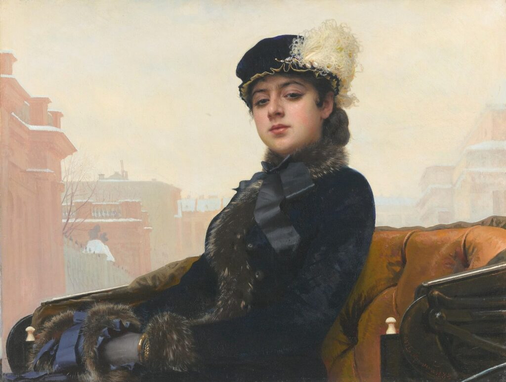 Неизвестная, Иван Крамской, 1883, Третьяковская галерея